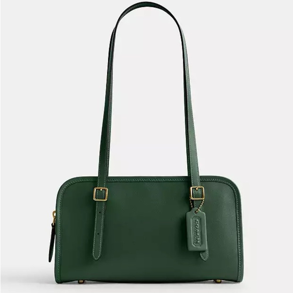 Coach Hunter Green Swing Zip NWOT